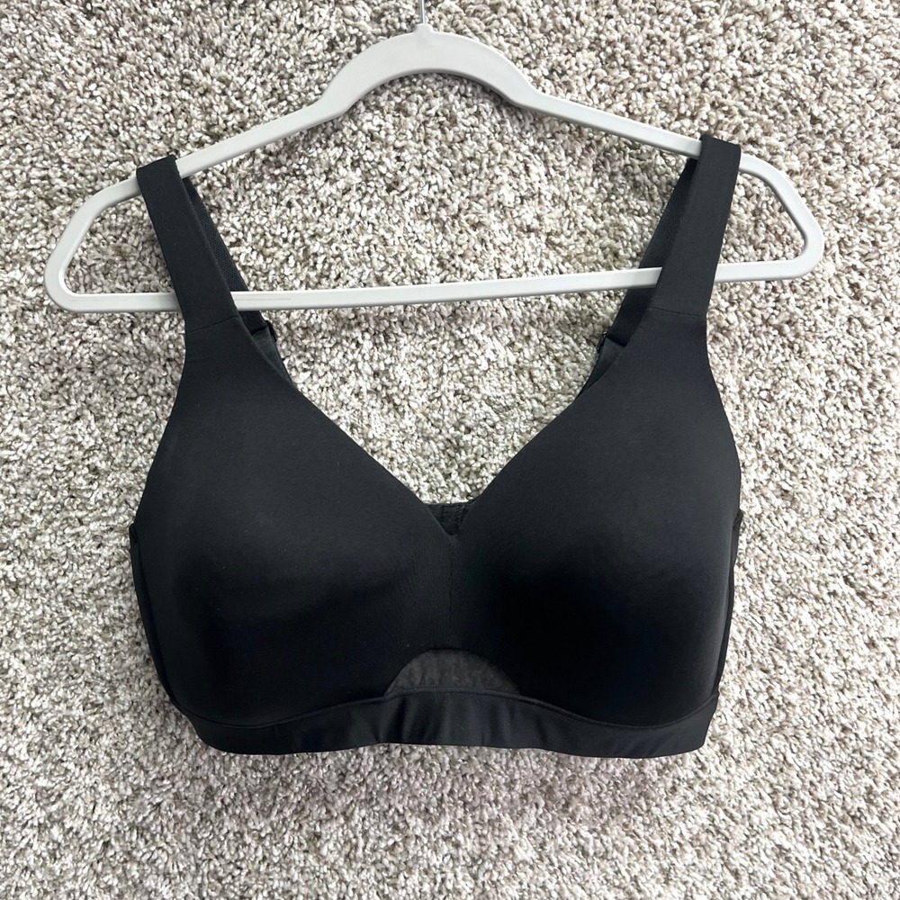 Cacique Bra Women's 38DD Comfort BlissBlack Lightly Lined No-Wire 1119246